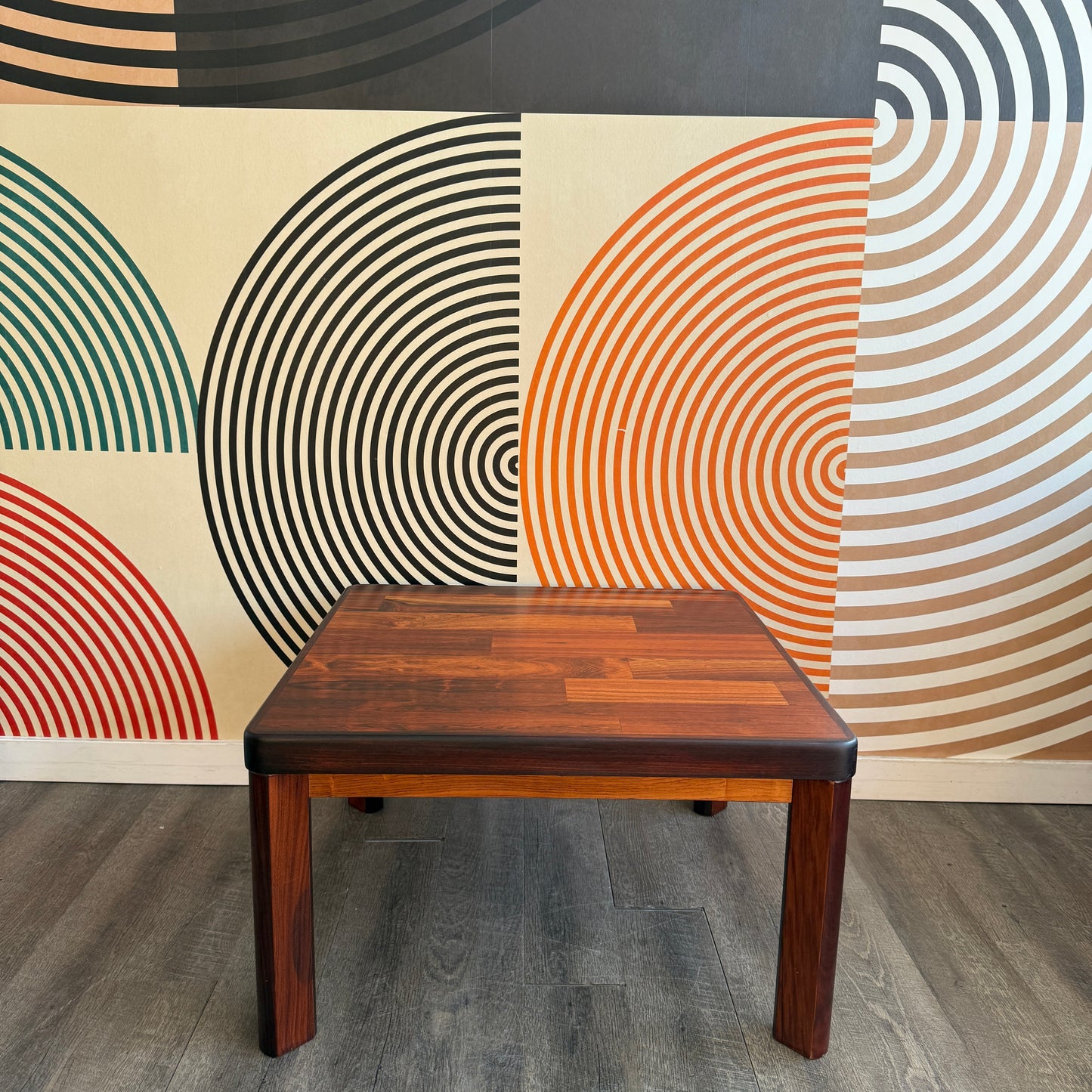 Vintage Rosewood Square Side Table