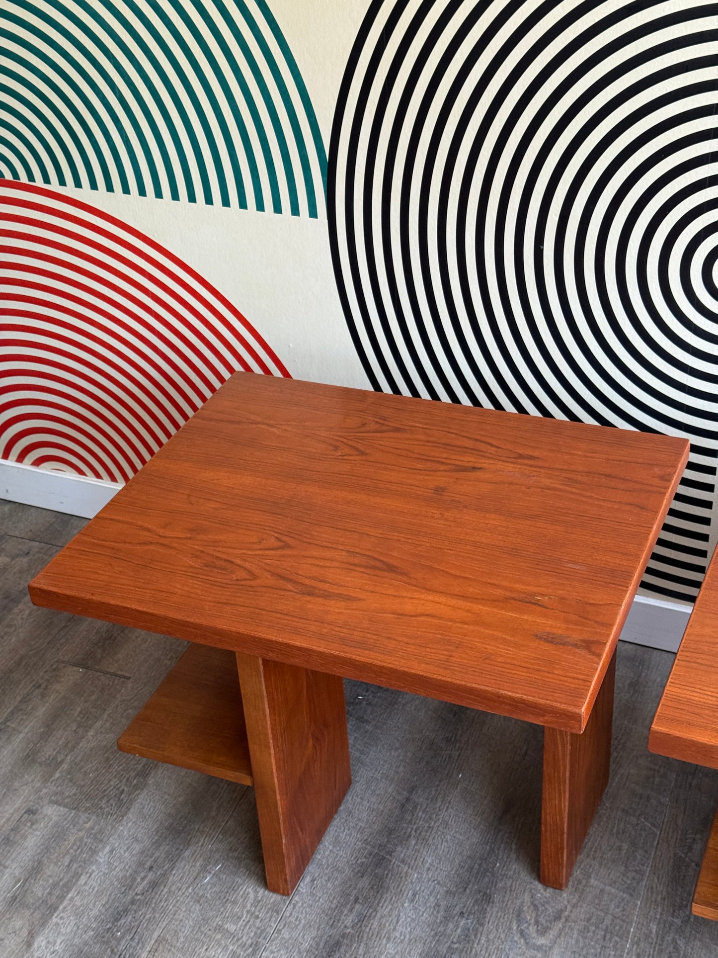 Pair of Teak Side Tables