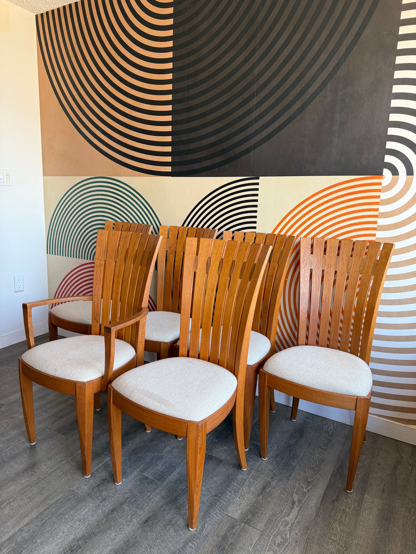 Set of 6 Vintage Teak Dining Chairs by Sun Cabinet, Thailand