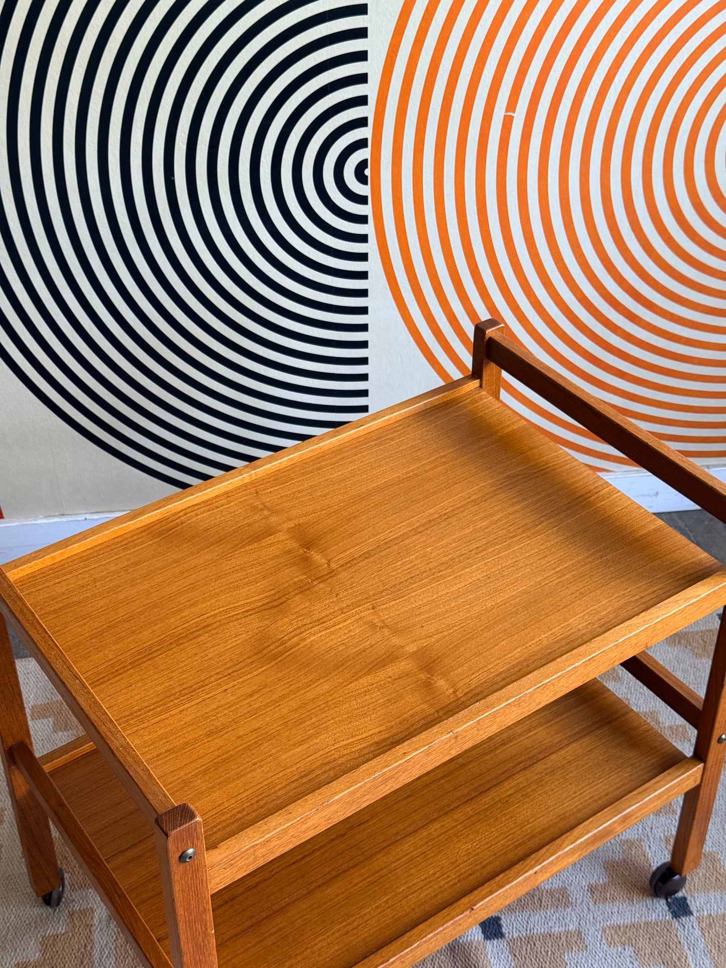 Danish Teak Bar Cart