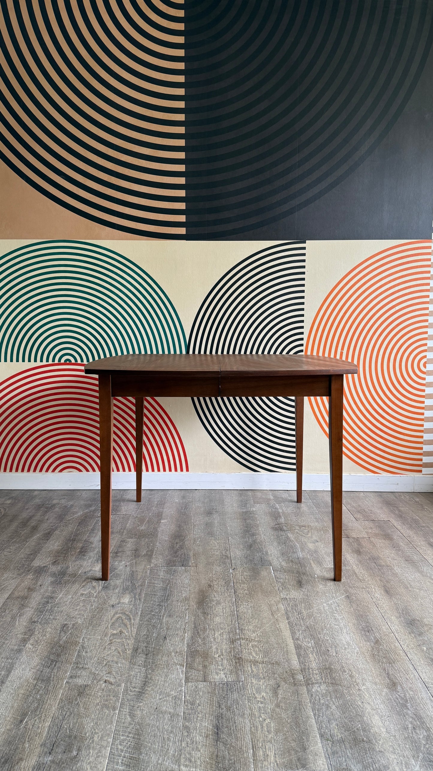 Vintage Walnut Extendable Dining Table