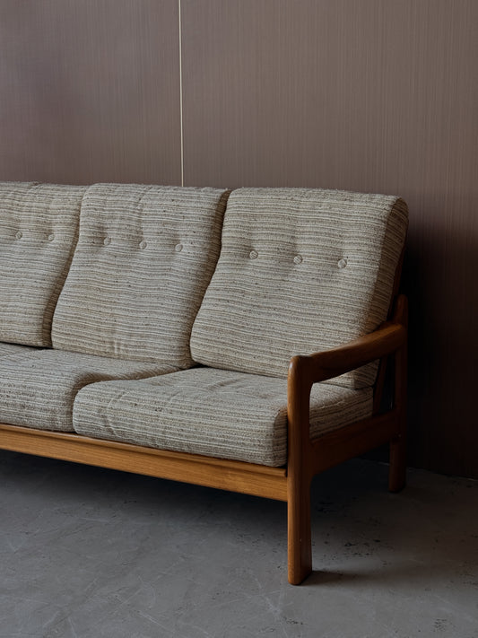 Vintage MCM Solid Teak Sofa