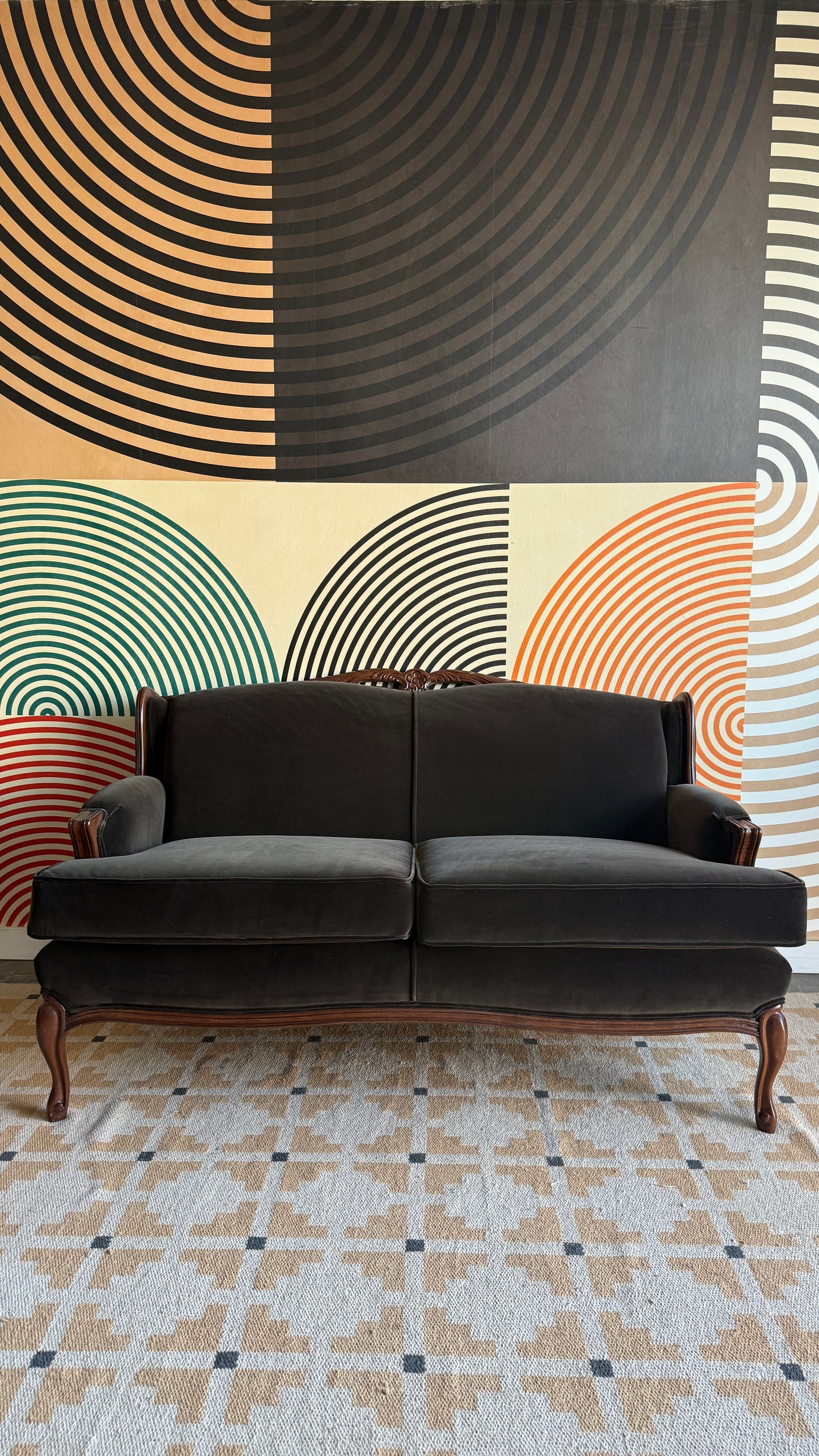 Victorian Style Vintage Loveseat – Professionally Reupholstered