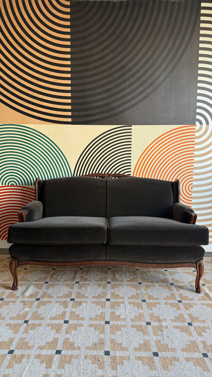 Victorian Style Vintage Loveseat – Professionally Reupholstered