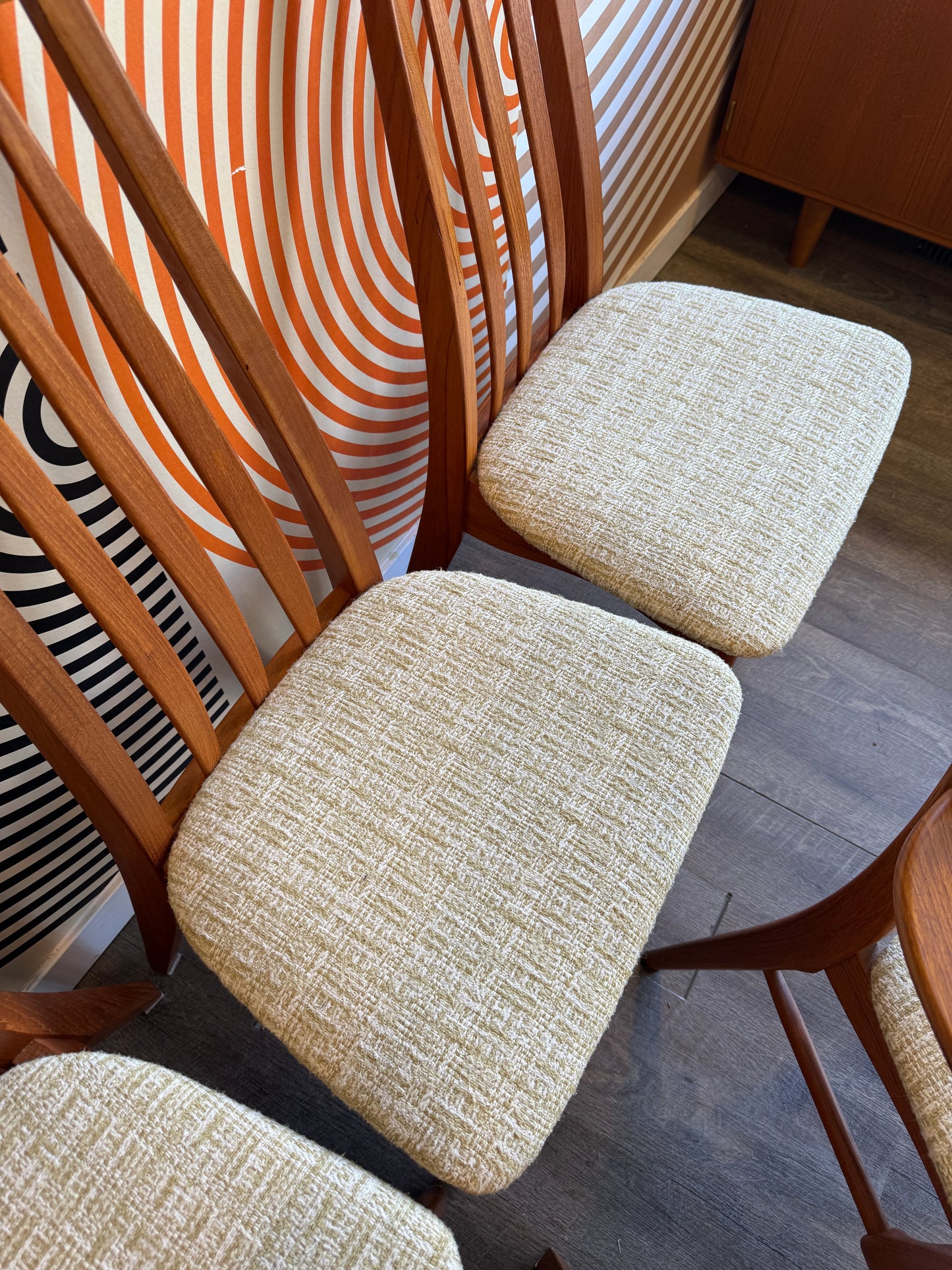 Set of 6 Teak Niels Koefoed Hornslet “Eva” Dining Chairs