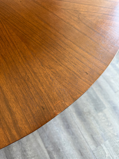 Round Walnut Dining Table