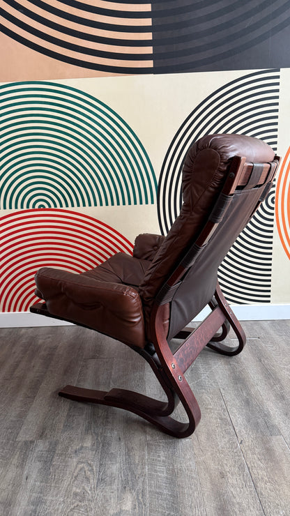 Vintage Leather Armchair by Einar Hove for Hove Mobler