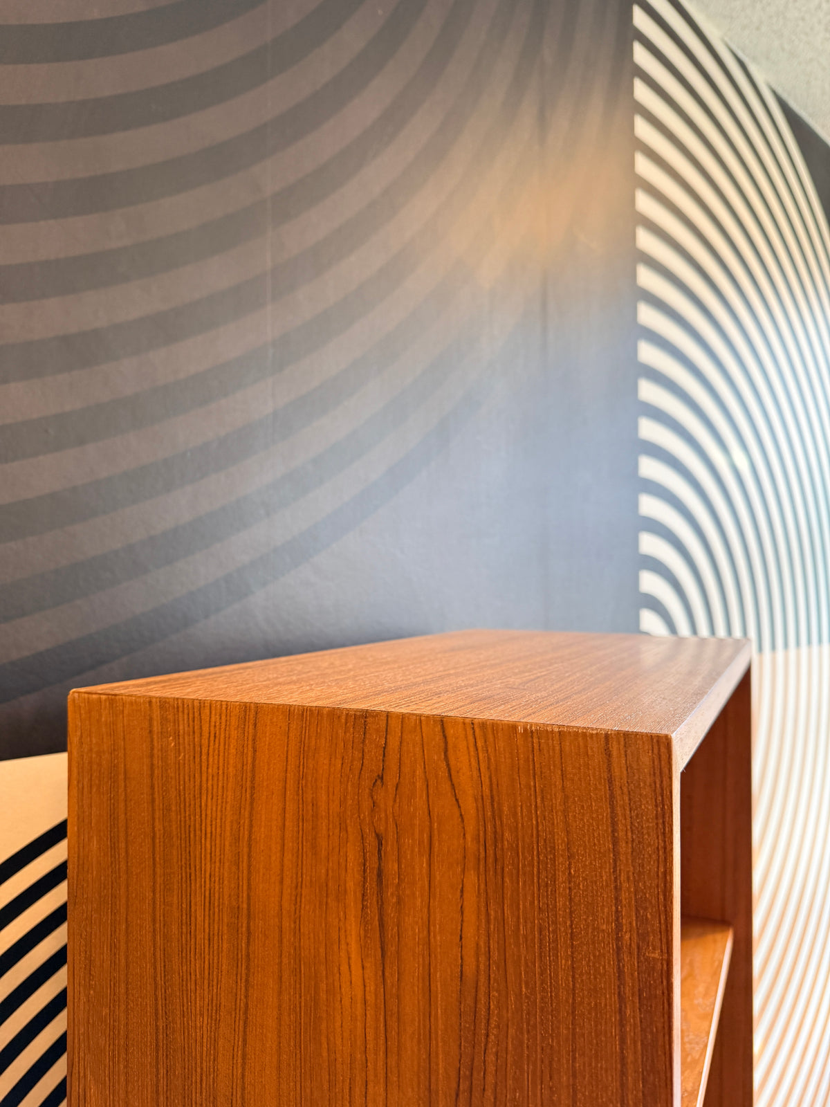 Vintage Danish Teak Bookcase on Custom Base by Ib Kofod Larsen