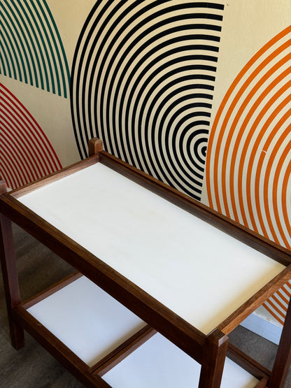 Vintage Teak Serving Table