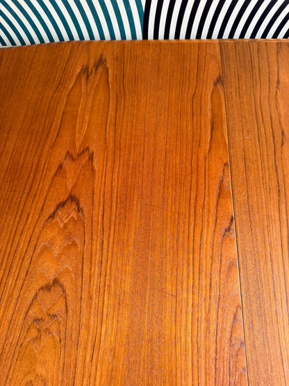 Vintage 1970s Teak Dining Table with 2 Leaves