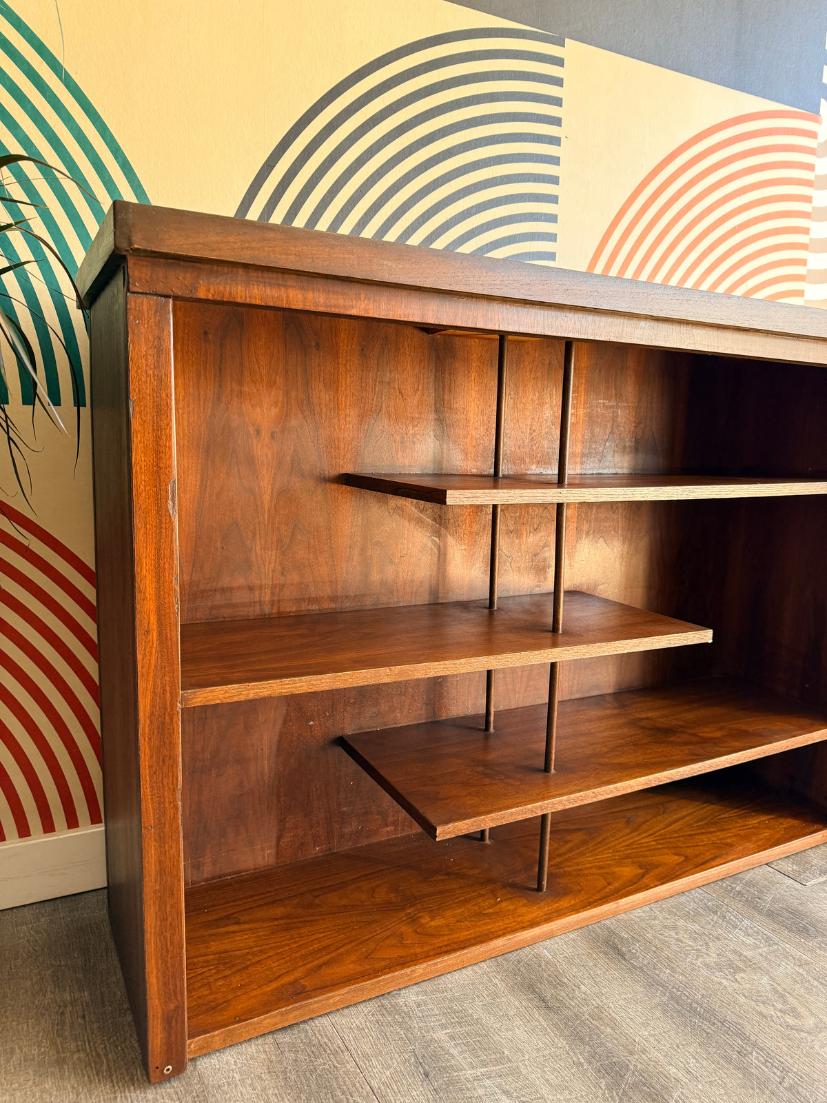 Vintage Walnut Bookcase