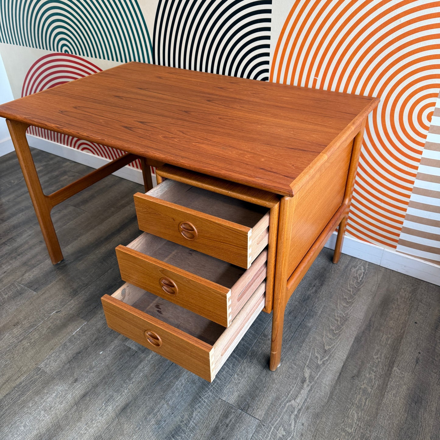 Danish Teak Desk by Gasvig Møbler, 1960s