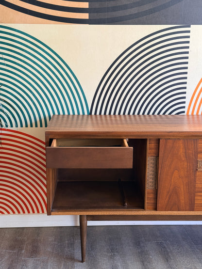 Vintage Deilcraft Walnut Credenza