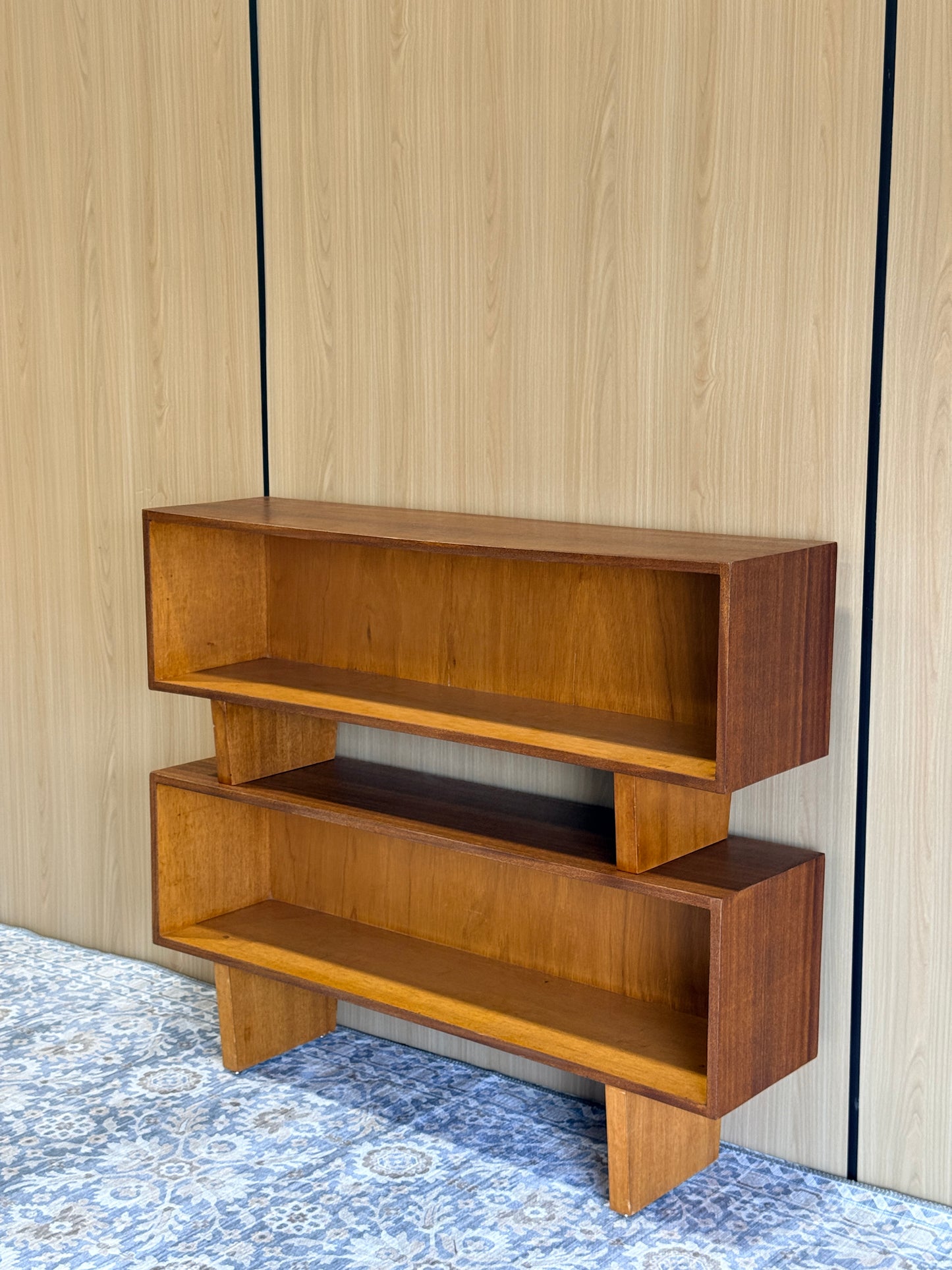 Vintage Midcentury Modern Teak Room Divider/Bookcase
