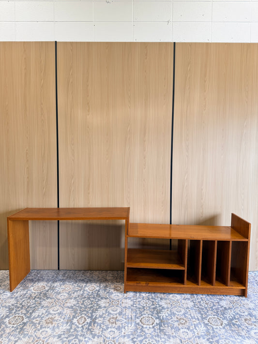 Vintage Teak Pull-out Media Cabinet