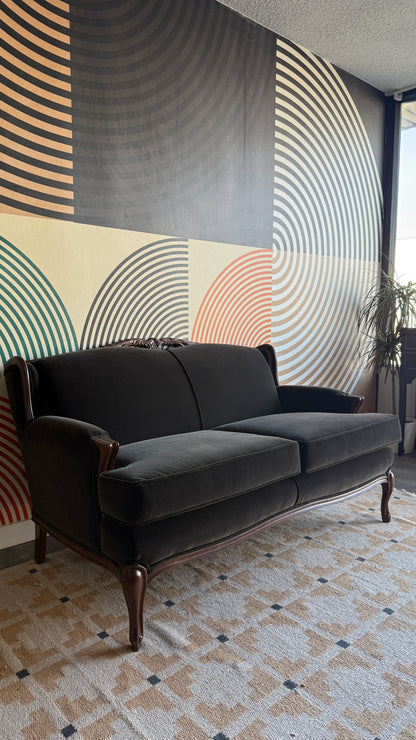 Victorian Style Vintage Loveseat – Professionally Reupholstered