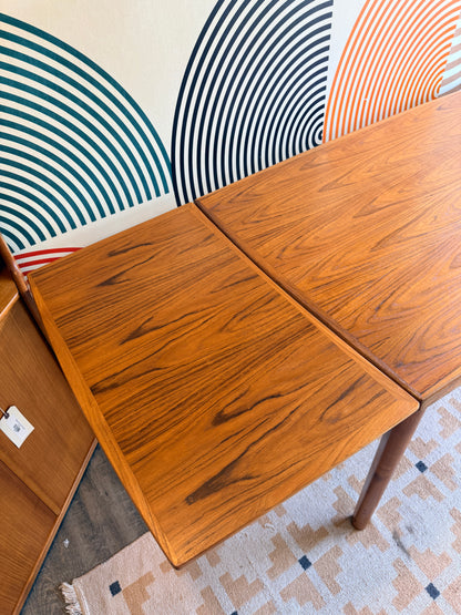 Grete Jalke Danish Teak Draw Leaf Table