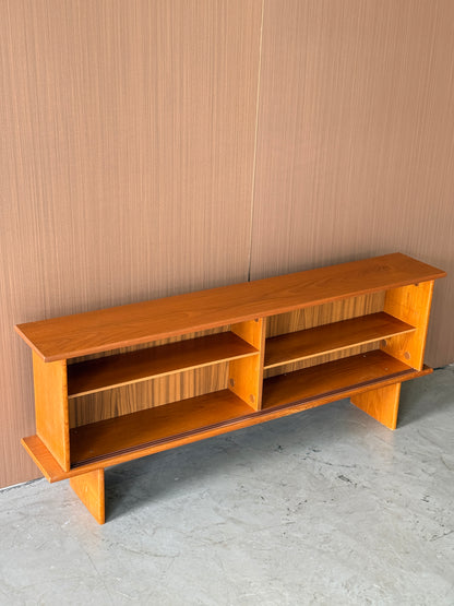 Low Vintage Teak Open Cabinet