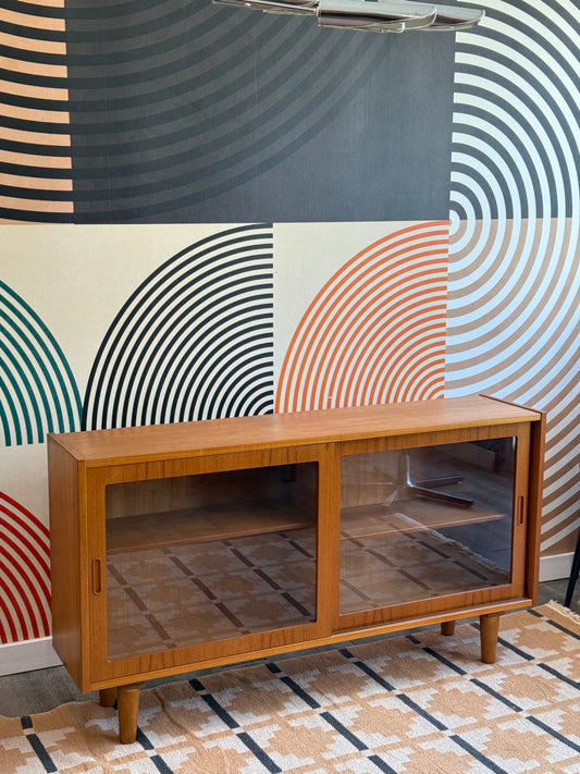 Danish Teak and Glass Cabinet by Hundevad