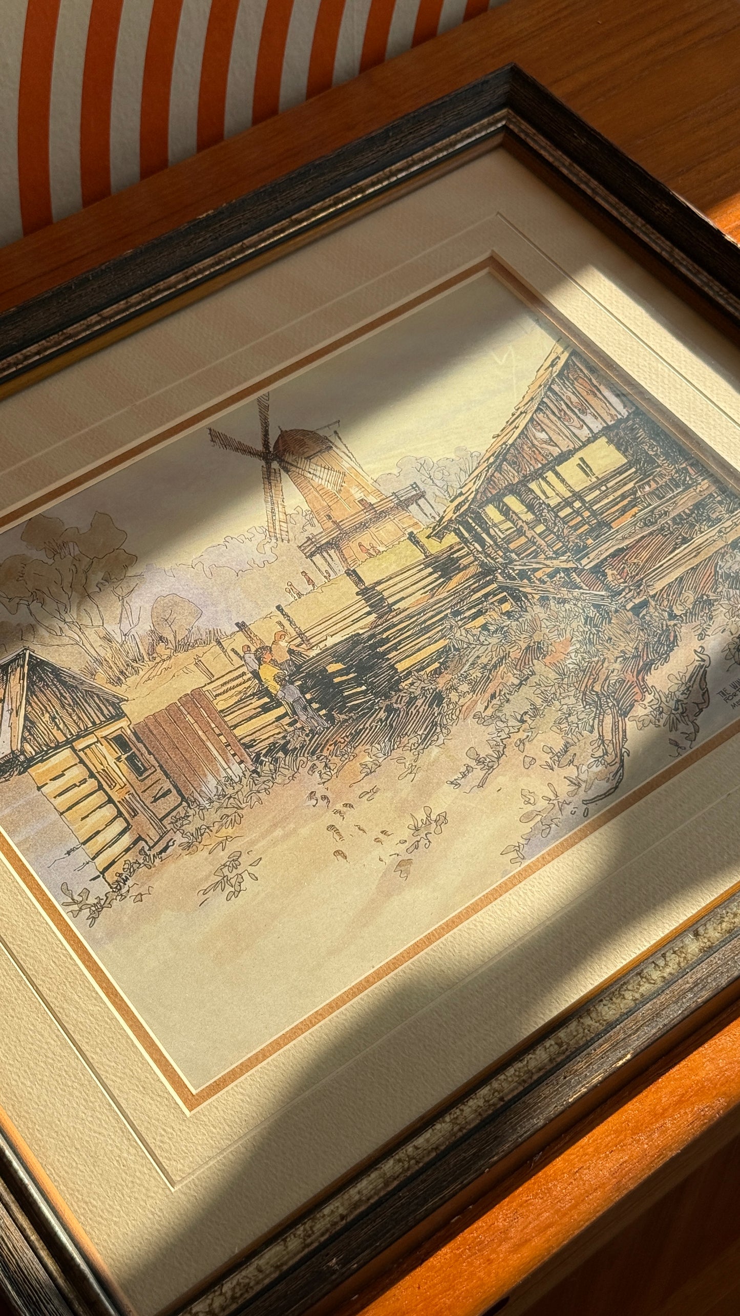 Vintage Meredith Evans Fort Edmonton Windmill Print