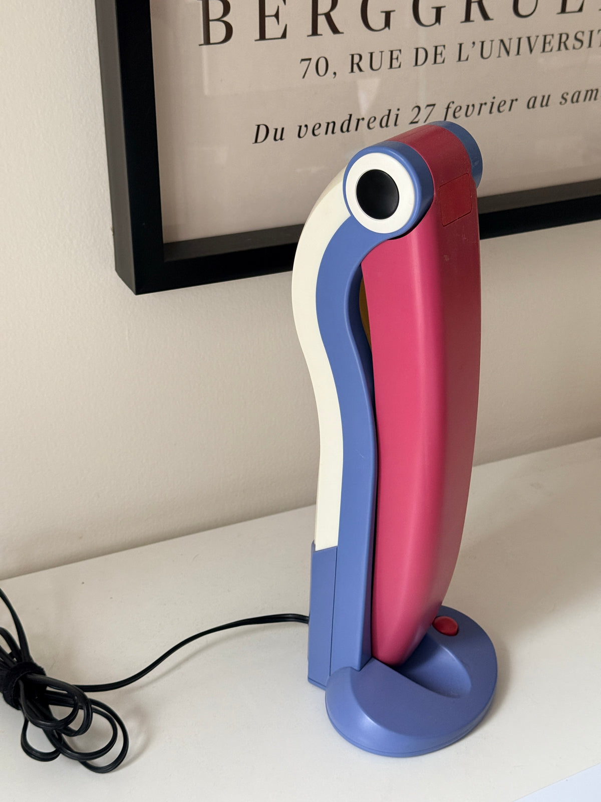 Vintage Toucan Lamp by H.T. Huang