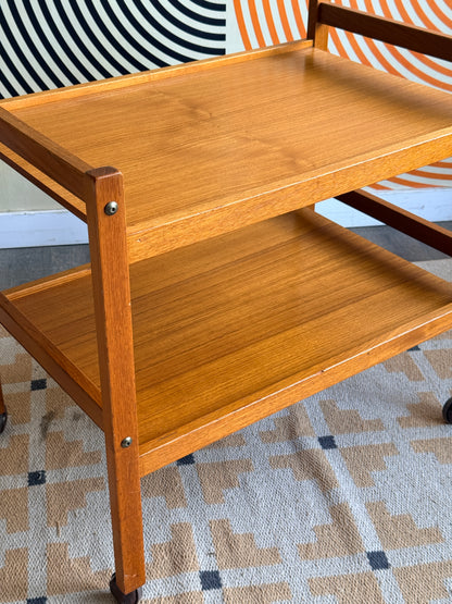 Danish Teak Bar Cart