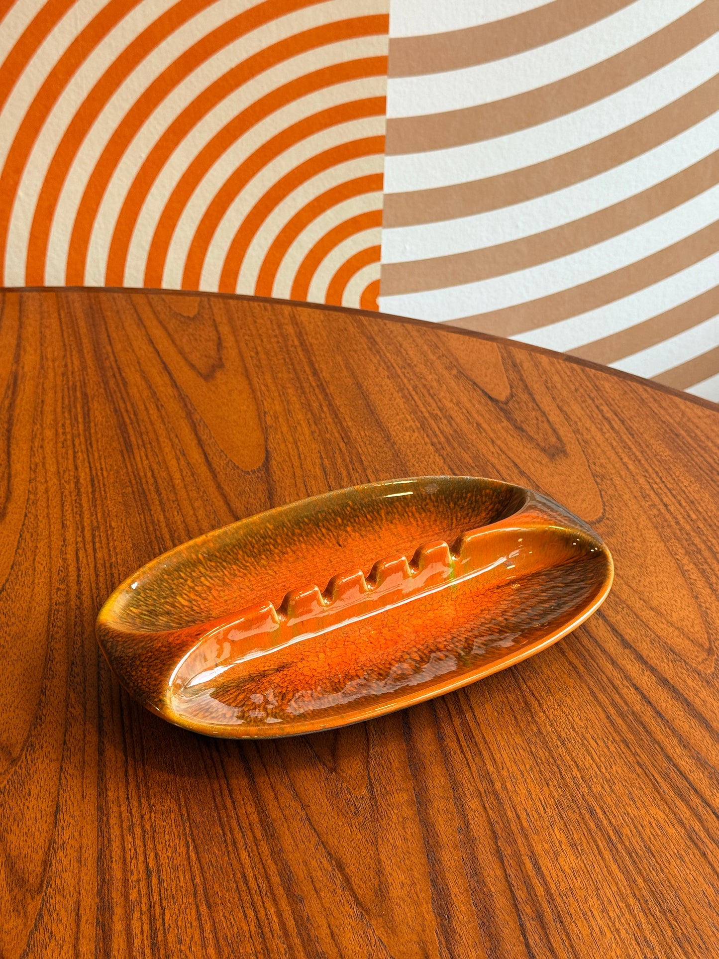 Vintage Lou Hoenig Ceramic Ashtray for California Pottery, c.1969