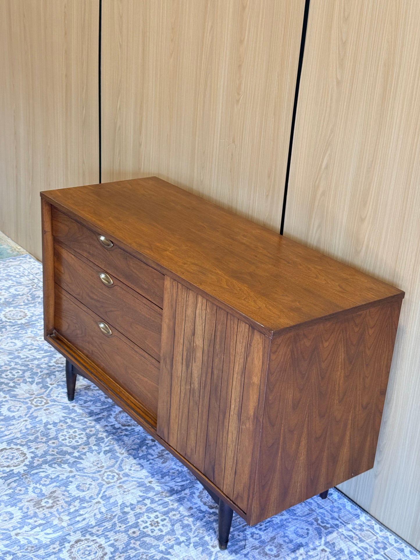 Vintage “Mainline” Walnut Sideboard by Hooker