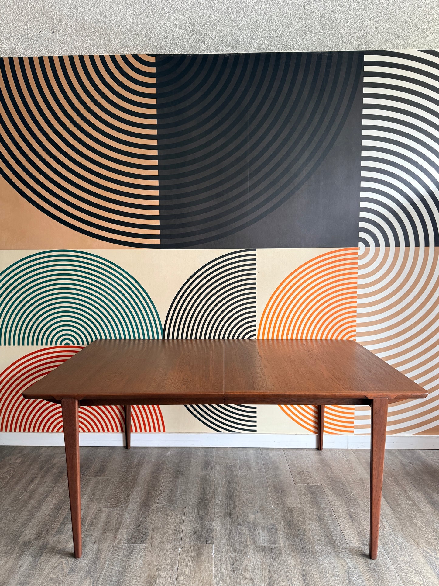 Midcentury Modern Teak Dining Table by Henry Rosengren Hansen for Brande Møbelindustri, Denmark
