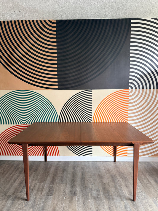 Midcentury Modern Teak Dining Table by Henry Rosengren Hansen for Brande Møbelindustri, Denmark