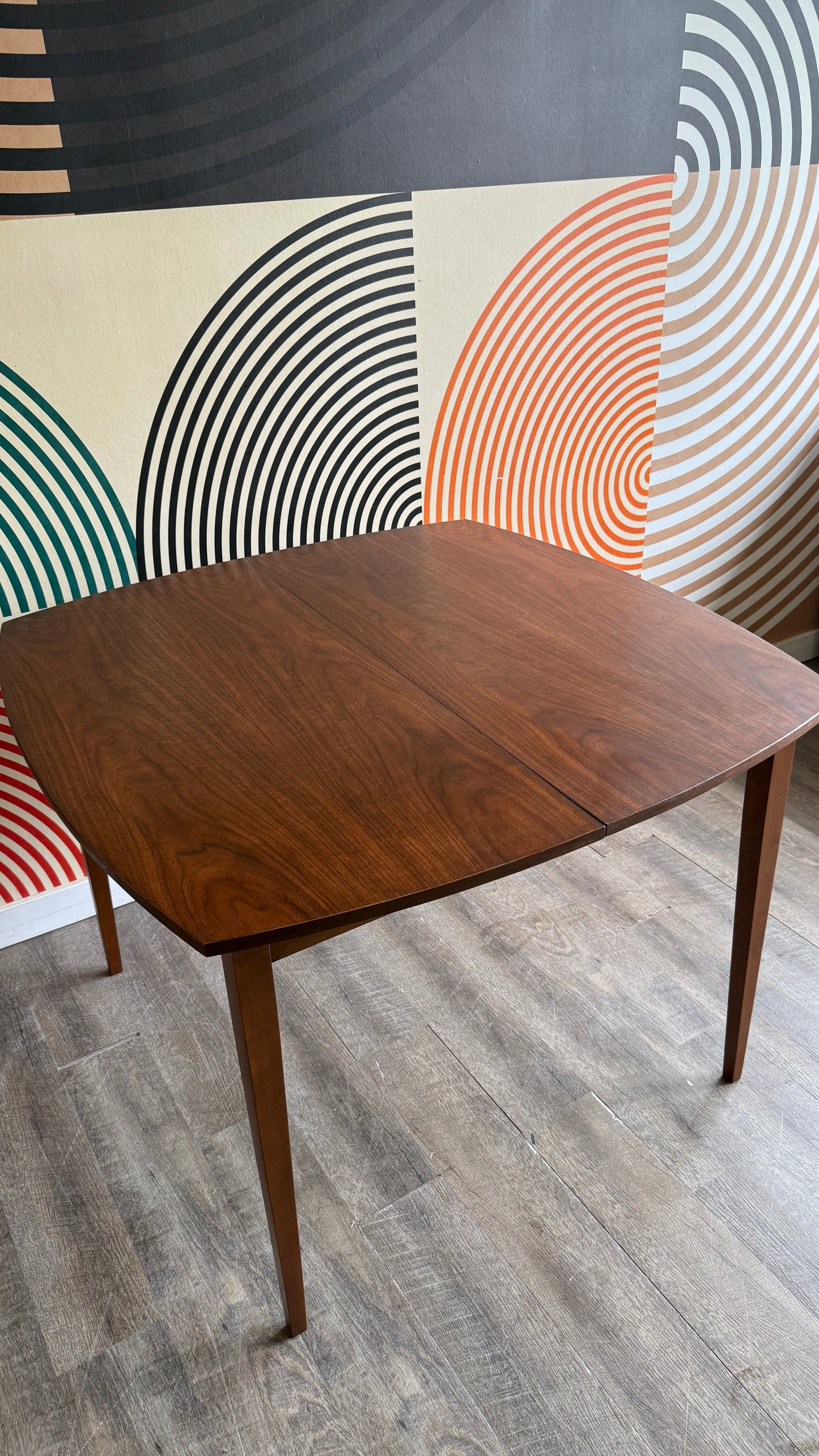 Vintage Walnut Extendable Dining Table