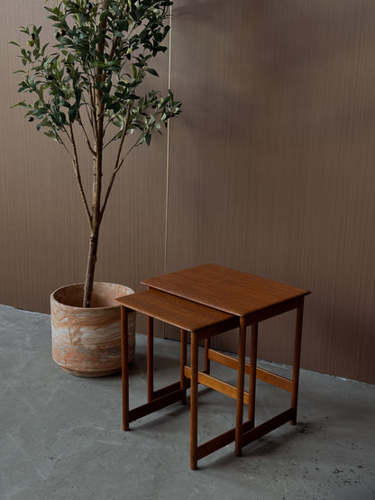 Vintage Teak Nesting Tables by Rasmus Solberg,Norway