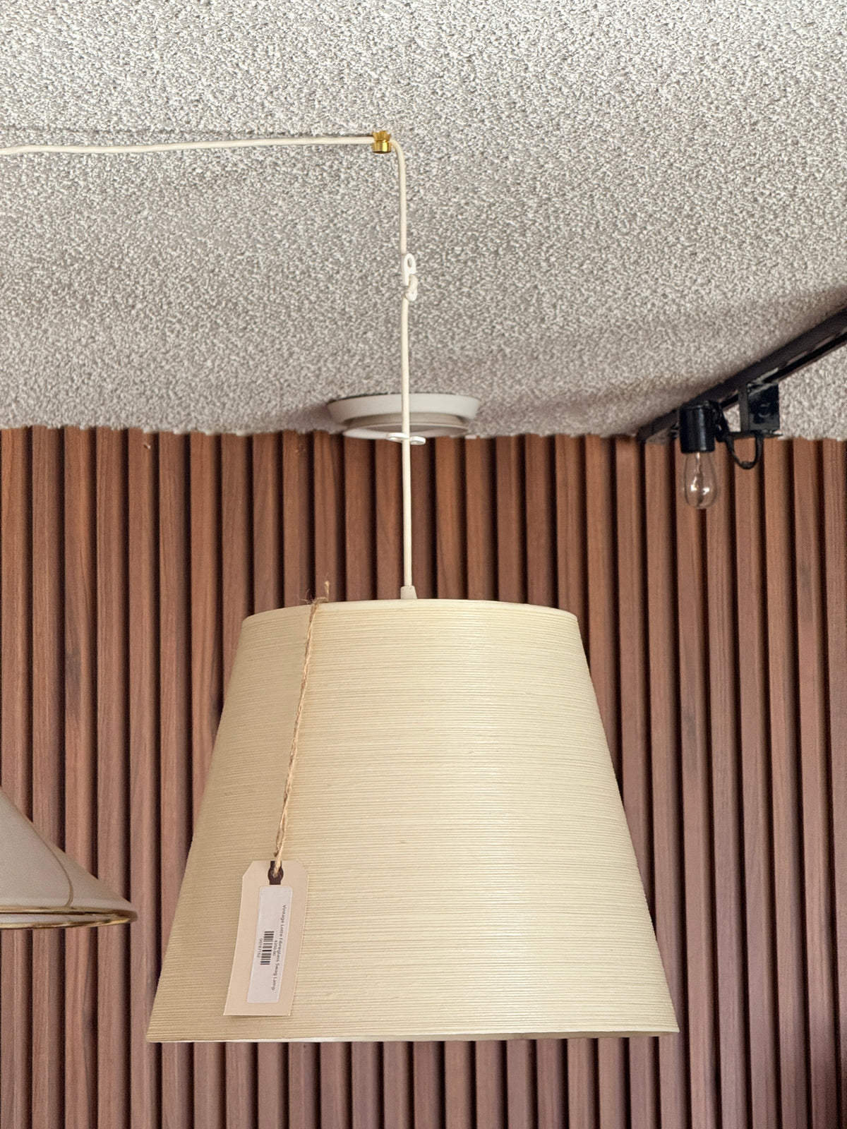 Vintage Lotte Fibreglass Swag Lamp