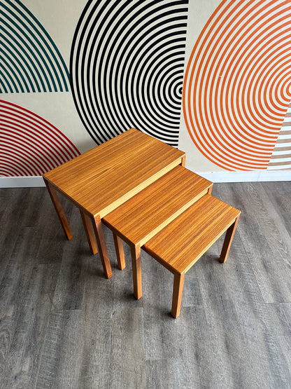 Danish Retro Teak Nesting Tables