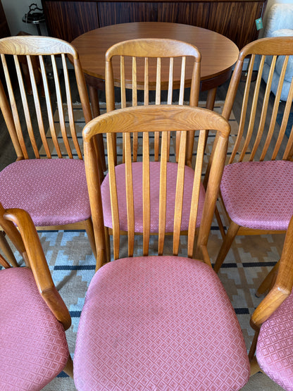 Set of 6 Teak Dining Chairs by Benny Linden