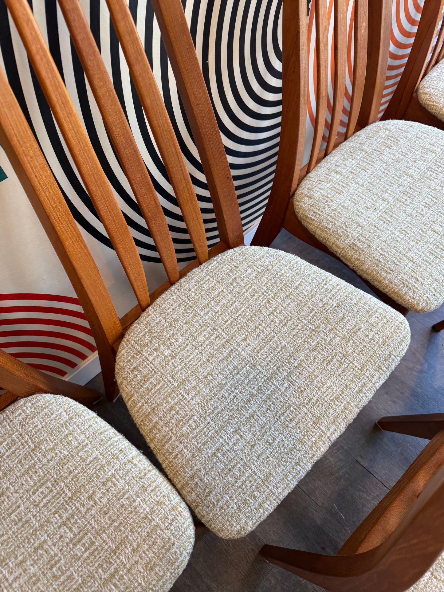 Set of 6 Teak Niels Koefoed Hornslet “Eva” Dining Chairs