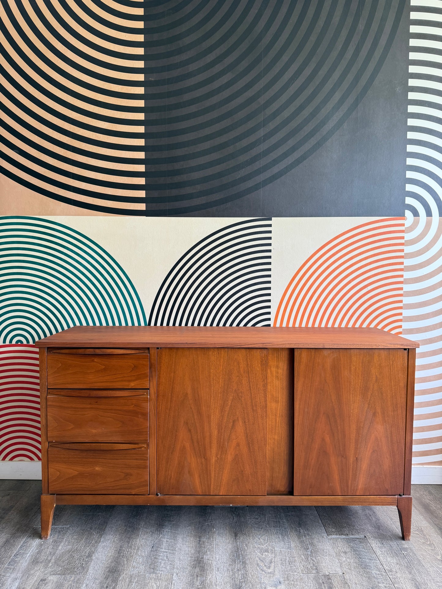 Vintage Kaufman Walnut Credenza/Sideboard