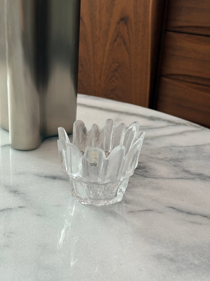 Skruf Glasbruk Sweden Crystal Candle Holde