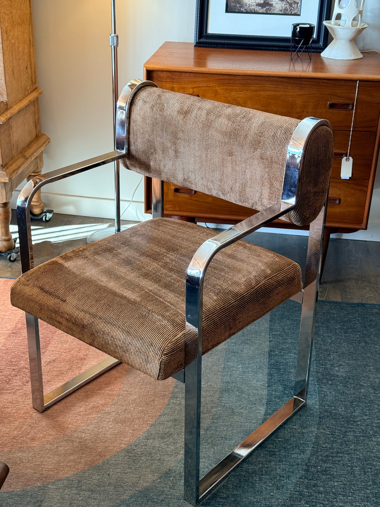 Vintage Chrome Armchair