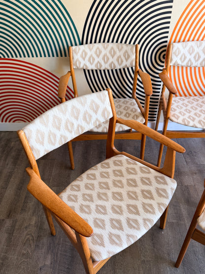 Set of 4 Danish Teak Armchairs by Nova Mobler