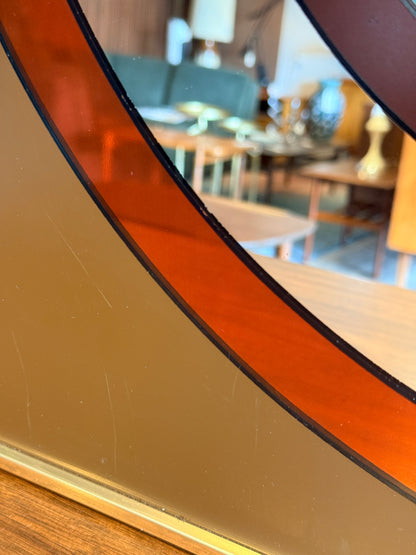 Vintage 1970s Graphic Mirror Art