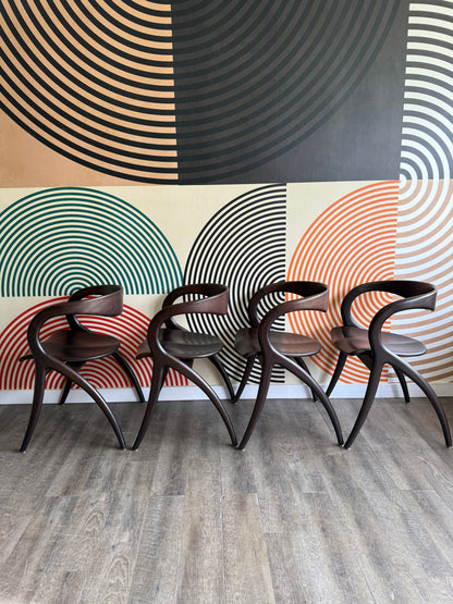 Contemporary Sculptural Dining Chairs by A. Sibau Domitalia