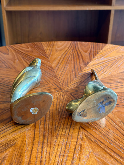 Vintage Brass Birds Figurines/Bookends