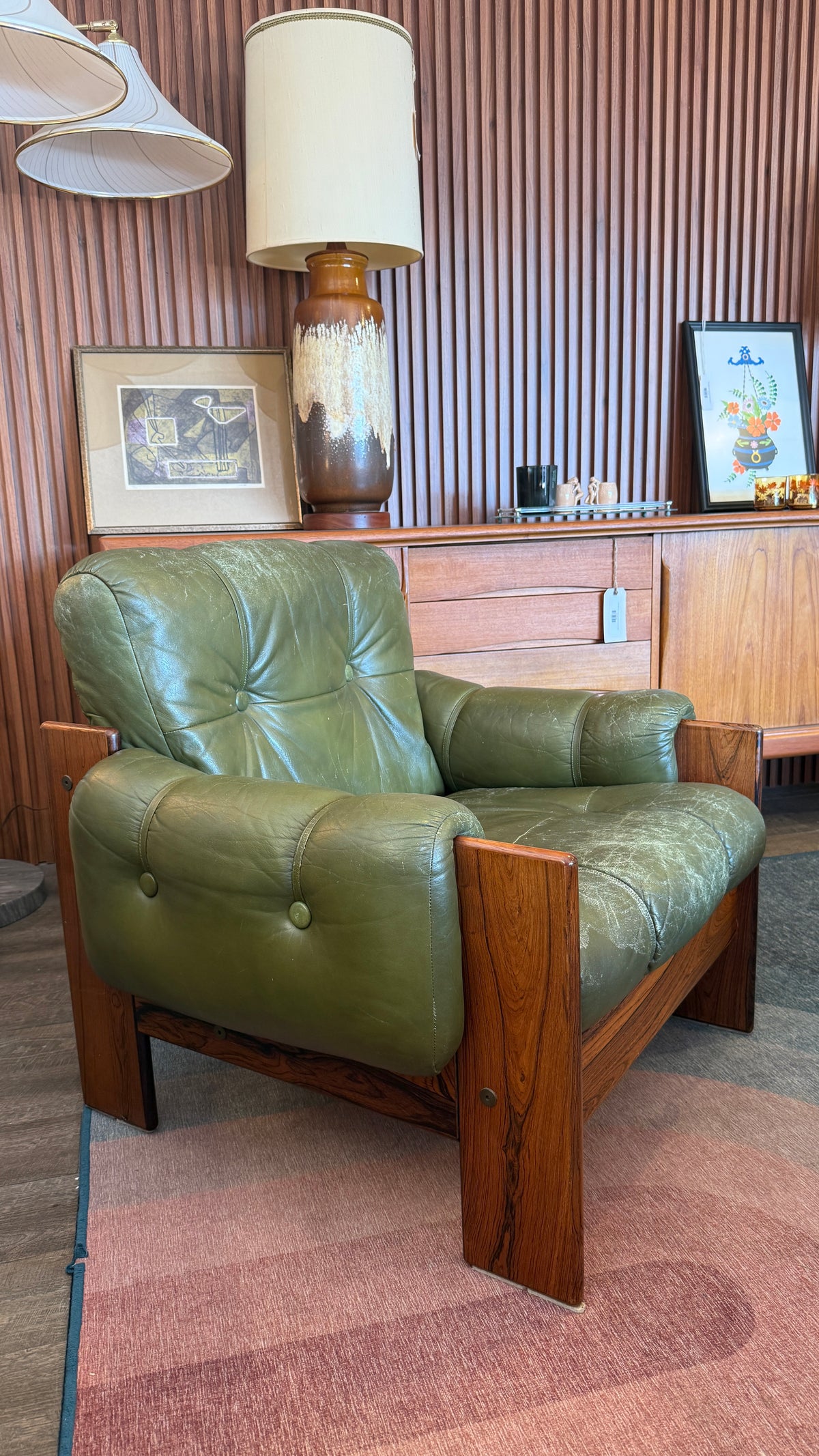 Vintage Kalustekiila Rosewood Lounge Chair, Made in Finland