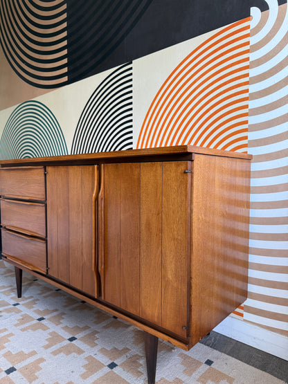Mid-Century Walnut Credenza