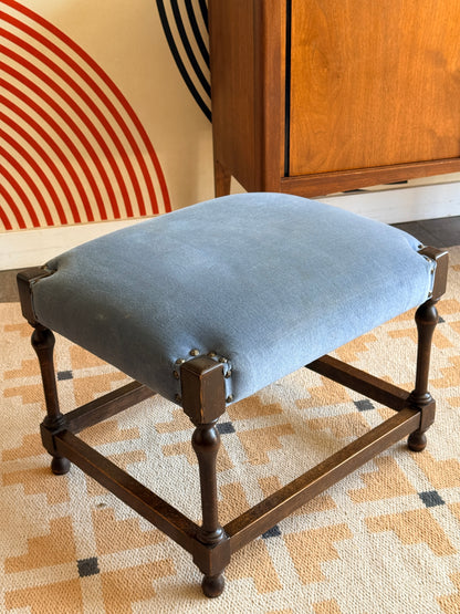 Vintage Upholstered Footstool