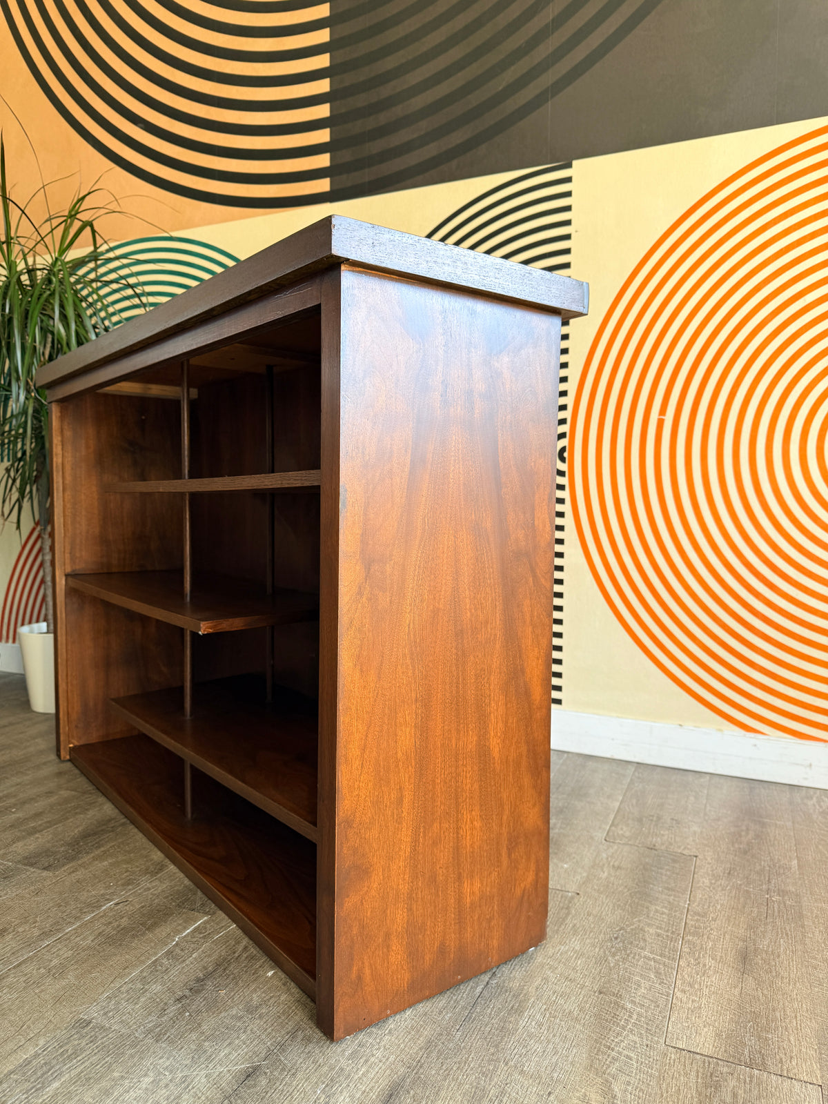 Vintage Walnut Bookcase