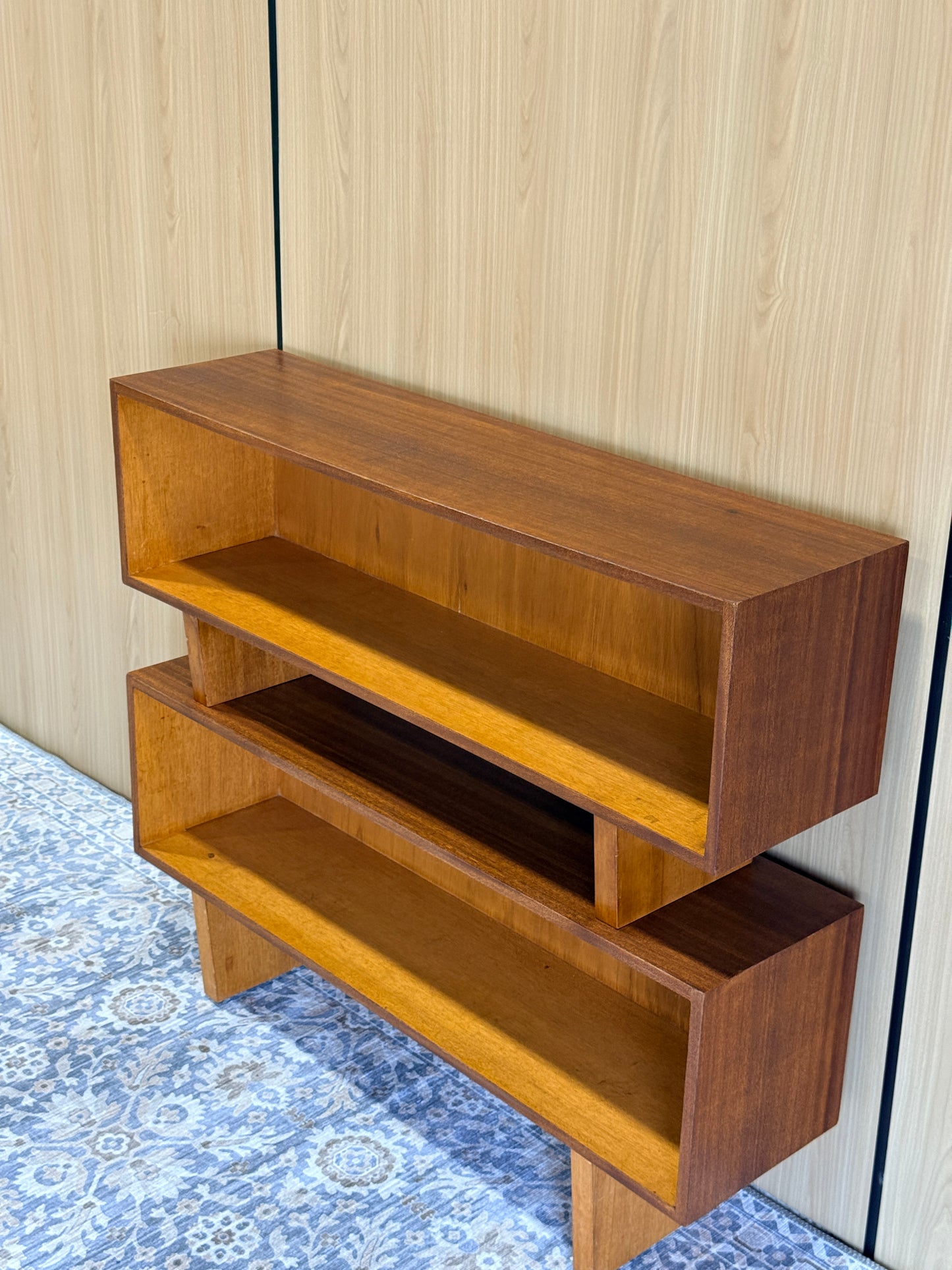 Vintage Midcentury Modern Teak Room Divider/Bookcase