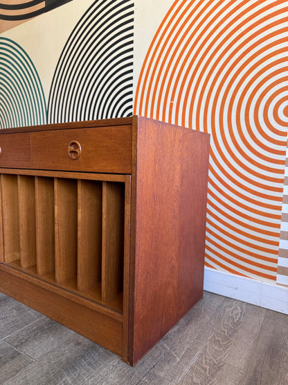 Vintage Teak Pull-out Cabinet