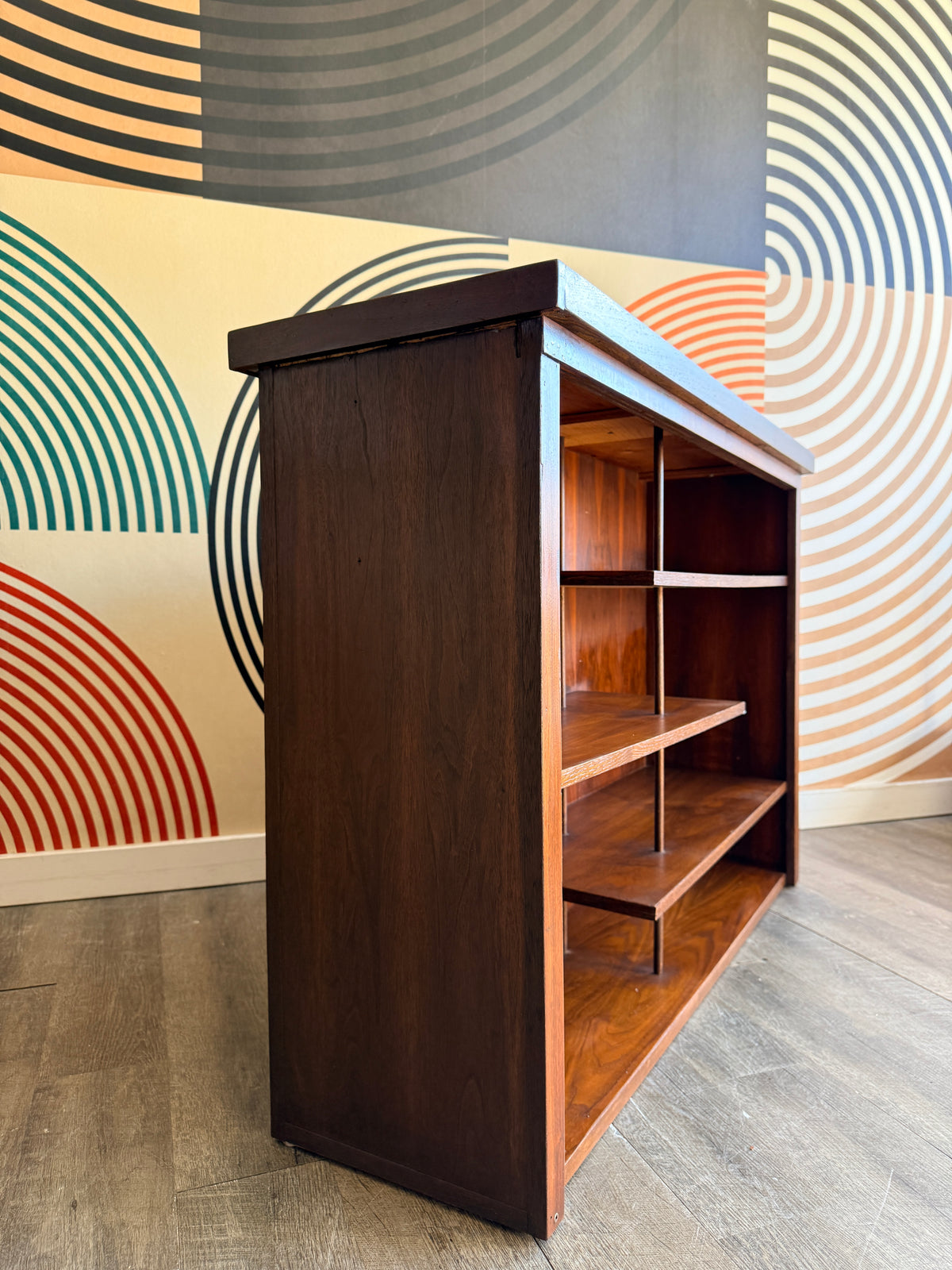 Vintage Walnut Bookcase